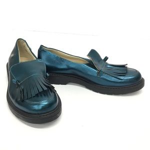 Naturino Shoes - Naturino Blue Metallic Loafer Size 35 Naturino Shoes - Naturino Blue Metallic Loafer Size 35